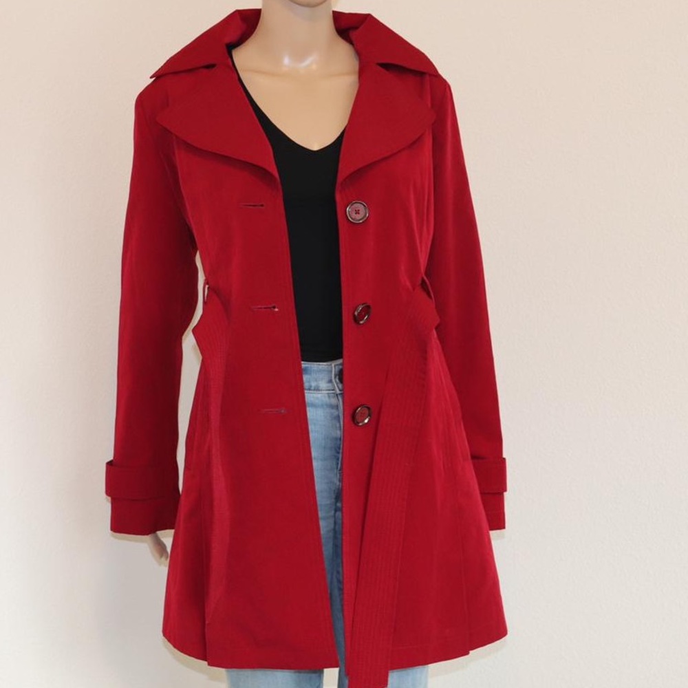 Jason kole dark red coat